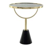 Paris Prix Table d'Appoint Rocio 54 cm Design Noir & Or