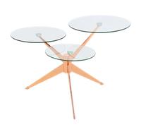 Table d'Appoint Design Triplet 75cm Rose