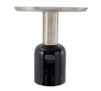 Table d'Appoint Design Yeza 49cm Noir & Argent
