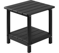 Table d'appoint d'extérieur, 450 L x 380 P x 440 H mm, table d'appoint d'extérieur en PEHD double couche pour un entretien facile, résistante aux intempéries, adaptée au patio, à la piscine, à la plag