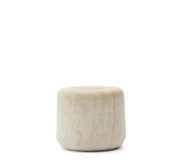 Table d'appoint Drasi en béton avec finition effet travertin, Ø 60 cm