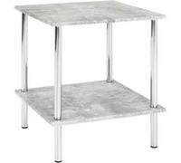 Table d'Appoint Effet Béton "Miguel" 45cm Gris Gris G