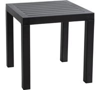 Table d'appoint - Élégante - Résistante aux intempéries - Matériau de haute qualité : Noir