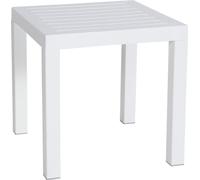 Table d'appoint - Élégante - Résistante aux intempéries - Matériaux de haute qualité. Couleur : blanc