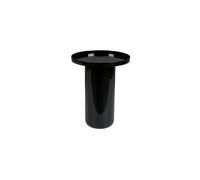 Table d'appoint en aluminium émaillé noir, pied large, anti-dérapant - Zuiver, Shiny bomb - 40x40x52 cm