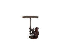 Table d'appoint en aluminium marron, carrée, bouts de canapé - Chehoma, Nutkin - 56x56x68 cm