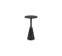 Table d'appoint en aluminium noir, carrée, légère, pour salon/chambre/bureau - White Label, Noah - 35x35x65 cm