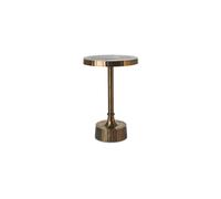 Table d'appoint en aluminium plaqué laiton antique Mace