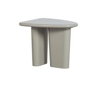 Table d'appoint en bois de manguier gris, forme organique, plateau épais 4 cm, 2 pieds - VT wonen, Beach - 64x51x53 cm