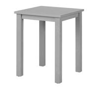 Table d'Appoint en Bois Massif "Nina" 55cm Gris Laqué