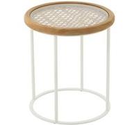Paris prix Table d'appoint bois - Naturel & blanc