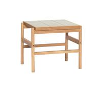 Table d'appoint en bois menthe et beige, bout de canapé, polyvalente - Hübsch, Tile - 45x51x44 cm