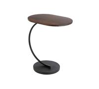 Paris prix Table d'appoint bois métal - Marron noir