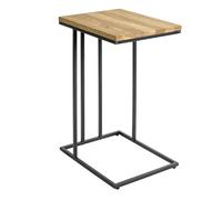 Table d'Appoint en Bois Rubi 68cm Naturel & Noir