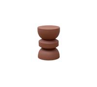Table d'appoint en fer marron, bout de canapé - Chehoma, Forms - 32x32x45 cm