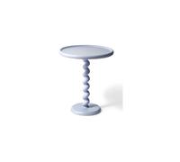 Table d'appoint en fonte d'aluminium bleu clair Twister