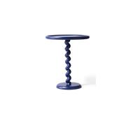Table d'appoint en fonte d'aluminium bleu foncé Twister