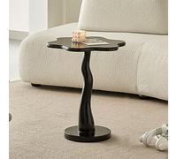 Table d'appoint en forme de fleur, petite table d'appoint en bois, table basse ronde pour salon