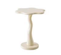 Table d'appoint en forme de fleur, petite table d'appoint en bois, table basse ronde pour salon