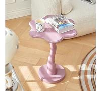 Table d'appoint en forme de fleur, petite table d'appoint en bois, table basse ronde pour salon