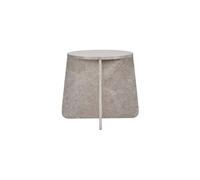 Table d'appoint en marbre beige, carrée, antidérapante - House Doctor, Marb - 48x48x40 cm