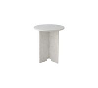 Table d'appoint en marbre blanc, ronde, antidérapante - Bloomingville, Jasmia - Ø46x53 cm