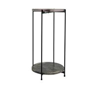 Table d'Appoint en Marbre Louisa 60cm Argent