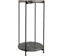 Table d'Appoint en Marbre Louisa 60cm Argent