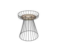 - Table d'appoint en métal Bohême - Diam. 40 x H. 49 cm - Noir - Bohême