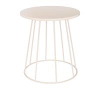 Table d'Appoint en Métal "Latte" 38cm Beige