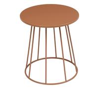 Table d'Appoint en Métal Latte 38cm Terracotta