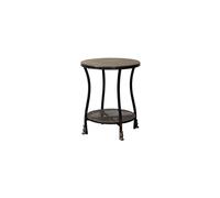 Table d'appoint en métal noir, carrée, bout de canapé - Chehoma, Henri - 50x50x60 cm