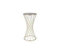 Mauro Ferretti Table basse Tower New Ø 50 x 100 cm en métal doré
