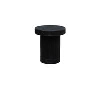 Table d'appoint en rotin noir, bout de canapé, guéridon - Chehoma, Barbade - 40x40x45 cm