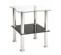 Table d'Appoint en Verre "Henia" 47cm Noir