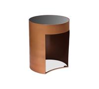 Table d'Appoint Design Sela 50cm Cuivre & Noir