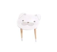 Table d'appoint enfant design lapin Wilddidou - Diam. 44 x H. 39 cm - Blanc