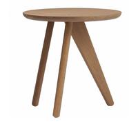 NORR11 Table d'appoint Fin Ø40 cm Fumé clair