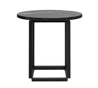 Table d'appoint Florence Ø50cm black powdercoated steel frame