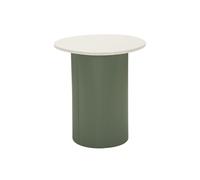 Mauro Ferretti Table basse Frankfurt Marble 40 x 42 x 45 cm Vert/blanc