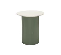 Mauro Ferretti Table basse Frankfurt Marble 40 x 42 x 45 cm Vert/blanc