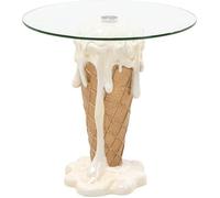 Table d'appoint glace 48cm vanille Kare Design