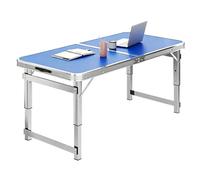 Table d'appoint Grill Pliable pour Le Camping et Les Voyages - Table Utilitaire compacte à Hauteur réglable - Idéale pour Le Camping, Les Pique-niques et Les Voyages (Bleu, 100 cm / 3,3 pi)