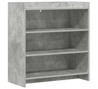 Table d'appoint grise imitation béton, dimensions 75 x 36 x 80 cm, en bois d'ingénierie