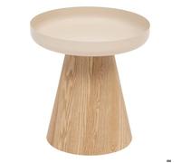 Table d'appoint ""Hercyna"" beige D. 40 x H. 41.8 CM - Atmosphera Créateur d'intérieur