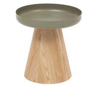 Table d'appoint ""Hercyna"" vert de gris D. 40 cm - Atmosphera Créateur d'intérieur