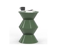 Table d'appoint IRENE ronde métal vert kaki 30x45 cm Vert