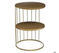 Atmosphera – Table d'appoint Kobu – Design filaire dorée D36 x H52 cm