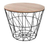 Atmosphera - Table d'appoint Kumi - D 38 cm - Noire
