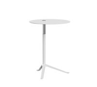 Table D'appoint Little Friend KS11 , Hauteur Réglable, Blanc/ Aluminium Thermolaqué